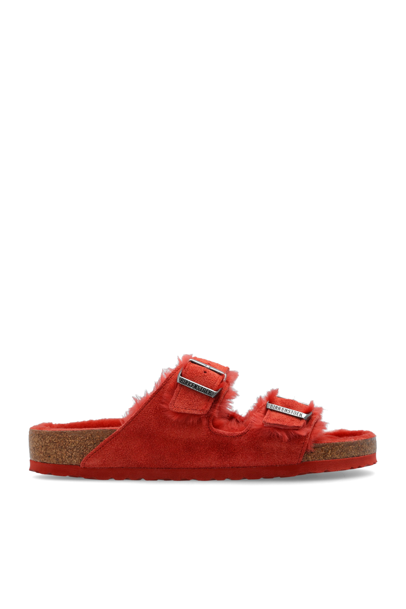 Red discount birkenstock slides